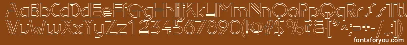 Edlo Font – White Fonts on Brown Background