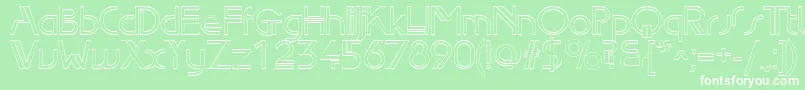 Edlo Font – White Fonts on Green Background