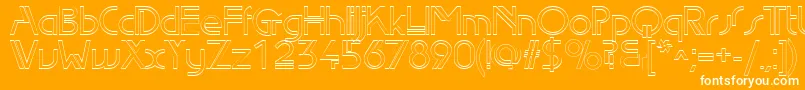 Edlo Font – White Fonts on Orange Background