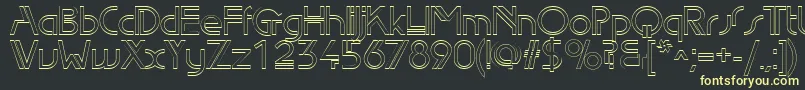 Edlo Font – Yellow Fonts on Black Background