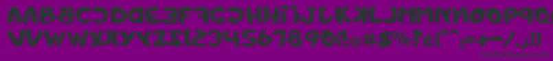 Toystorechain Font – Black Fonts on Purple Background