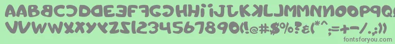 Toystorechain Font – Gray Fonts on Green Background