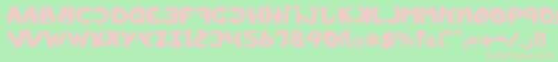 Toystorechain Font – Pink Fonts on Green Background