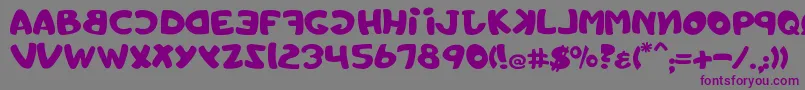 Toystorechain Font – Purple Fonts on Gray Background