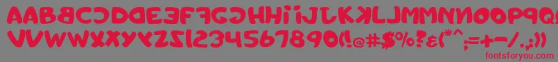 Toystorechain Font – Red Fonts on Gray Background