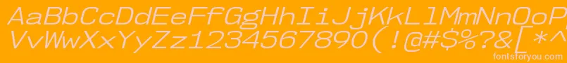 Weitere Informationen zur Nk57MonospaceSeBkIt-Schriftart Nk57MonospaceSeBkIt-Schriftart – Rosa Schriften auf orangefarbenem Hintergrund