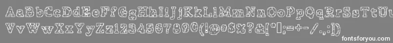 PrisonTattoo Font – White Fonts on Gray Background