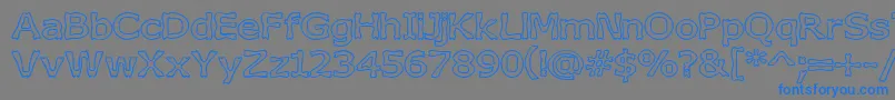 Подробнее о шрифте BoneribbonOutline Шрифт BoneribbonOutline – синие шрифты на сером фоне