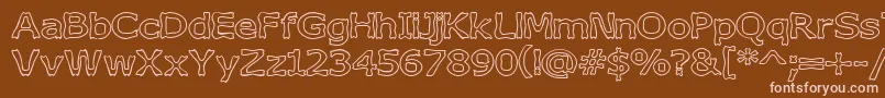 More about BoneribbonOutline Font BoneribbonOutline Font – Pink Fonts on Brown Background