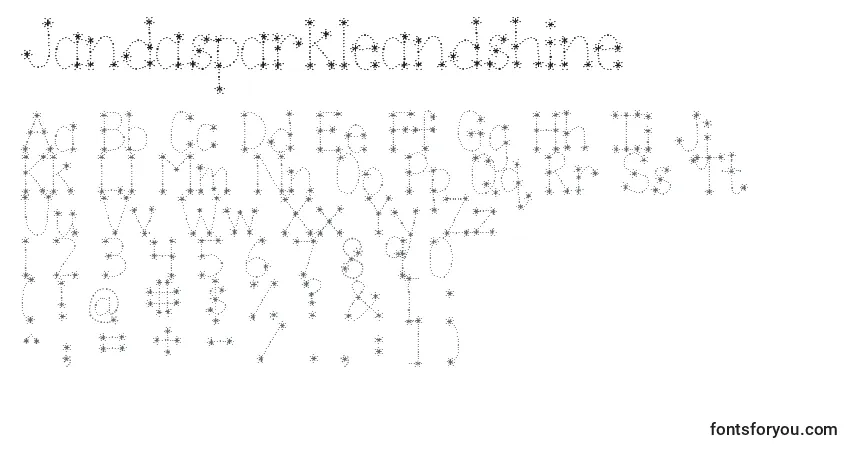 Jandasparkleandshineフォント–アルファベット、数字、特殊文字