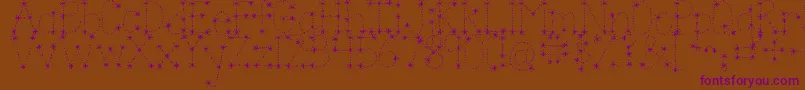 Jandasparkleandshine Font – Purple Fonts on Brown Background
