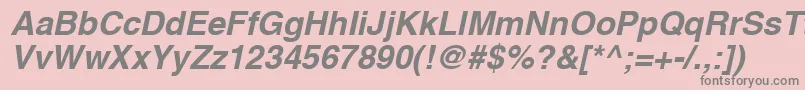 Подробнее о шрифте A1010helvetikaBoldItalic Шрифт A1010helvetikaBoldItalic – серые шрифты на розовом фоне