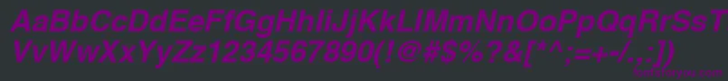 fuente A1010helvetikaBoldItalic – Fuentes Moradas Sobre Fondo Negro
