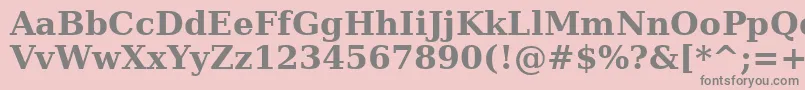 Dejavuserif ffy Font – Gray Fonts on Pink Background