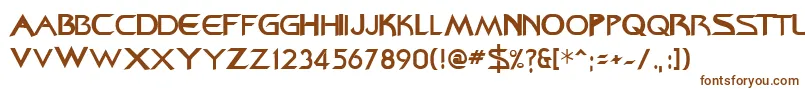 Шрифт Federation ffy – коричневые шрифты