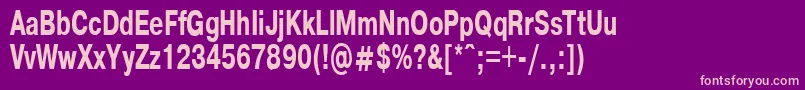 PragmaticaBold65b Font – Pink Fonts on Purple Background