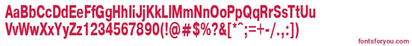 PragmaticaBold65b Font – Red Fonts on White Background