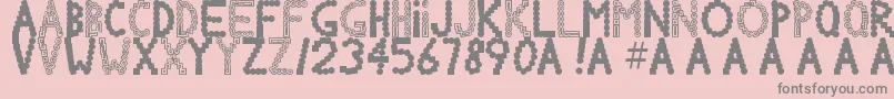Chlorinv Font – Gray Fonts on Pink Background