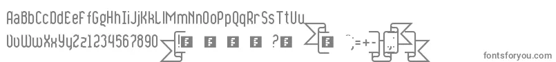 Шрифт RibbonsAndBanners – серые шрифты
