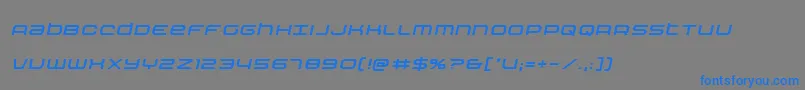 Nextwaveital Font – Blue Fonts on Gray Background
