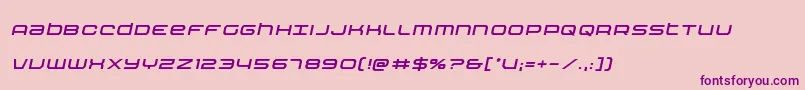Шрифт Nextwaveital – фиолетовые шрифты на розовом фоне