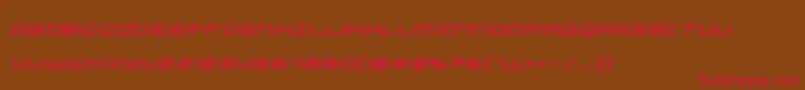 Nextwaveital Font – Red Fonts on Brown Background