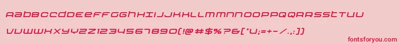 Nextwaveital Font – Red Fonts on Pink Background