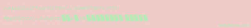 Sweetrevenge Font – Green Fonts on Pink Background