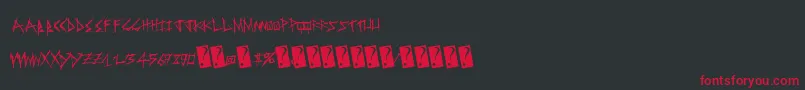 Sweetrevenge Font – Red Fonts on Black Background