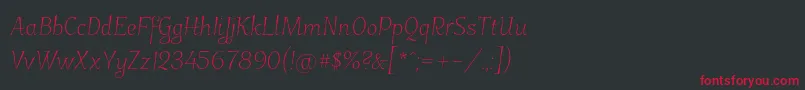 Garineldo Font – Red Fonts on Black Background