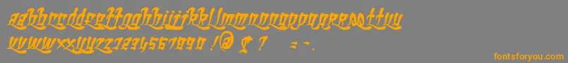 GhettoFabulous Font – Orange Fonts on Gray Background