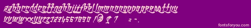 Подробнее о шрифте GhettoFabulous Шрифт GhettoFabulous – розовые шрифты на фиолетовом фоне