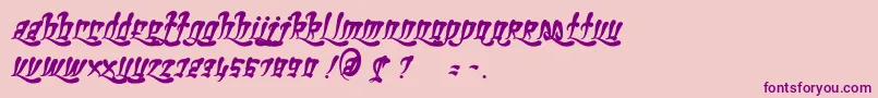 More about GhettoFabulous Font GhettoFabulous Font – Purple Fonts on Pink Background