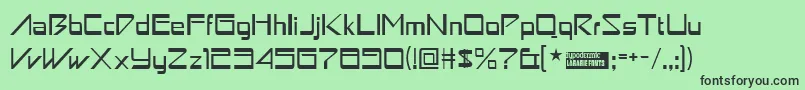 Astronboy Font – Black Fonts on Green Background