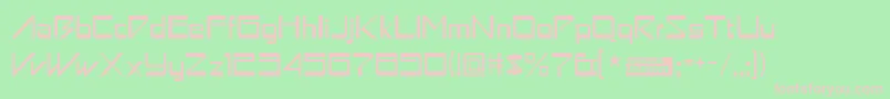 Astronboy Font – Pink Fonts on Green Background