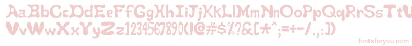 Staypuft Font – Pink Fonts on White Background