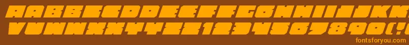 Шрифт Anakefkaei – оранжевые шрифты на коричневом фоне