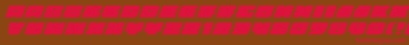 Anakefkaei Font – Red Fonts on Brown Background