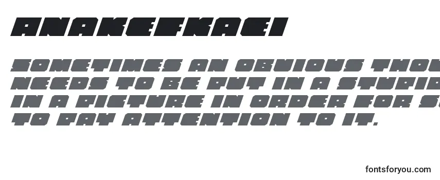 Обзор шрифта Anakefkaei