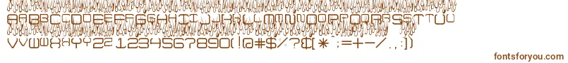UpInFlamesToo Font – Brown Fonts
