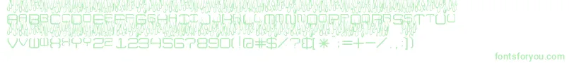 UpInFlamesToo Font – Green Fonts