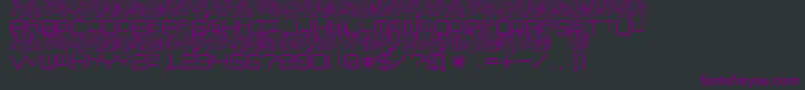 UpInFlamesToo Font – Purple Fonts on Black Background