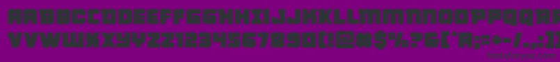 Шрифт Victorycomics – чёрные шрифты на фиолетовом фоне