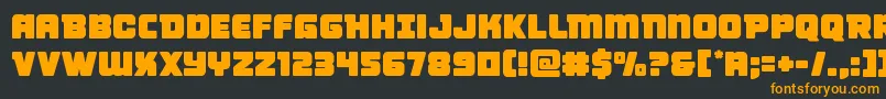 Victorycomics Font – Orange Fonts on Black Background