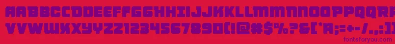 Victorycomics Font – Purple Fonts on Red Background