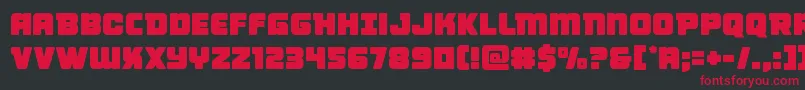 Victorycomics Font – Red Fonts on Black Background