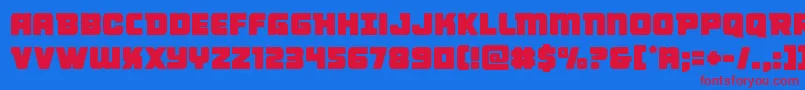 Victorycomics Font – Red Fonts on Blue Background