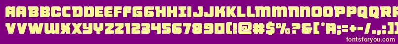 Victorycomics Font – Yellow Fonts on Purple Background