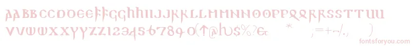 Readablegothic Font – Pink Fonts on White Background