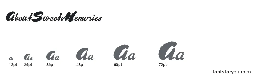 AboutSweetMemories (87255) Font Sizes